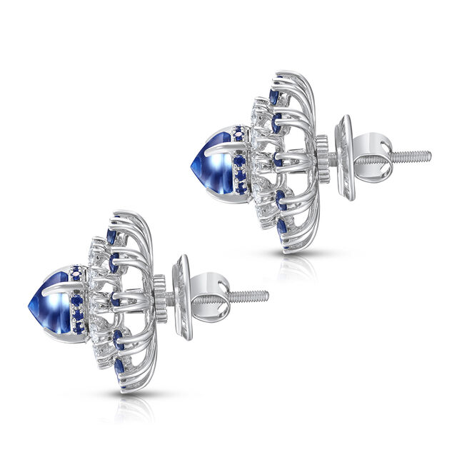 Topaz And Sapphire Earrings,,hi-res image number null