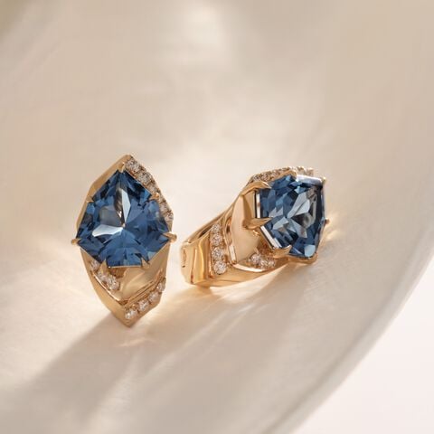 Poise Deep Topaz Earrings