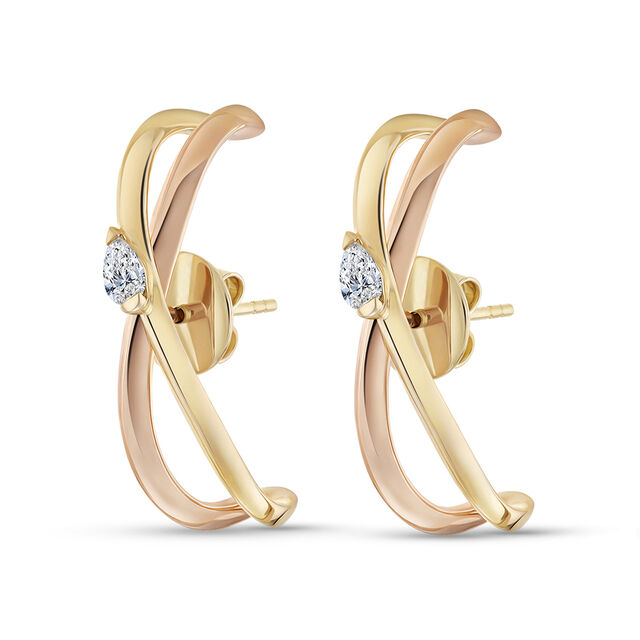 My Embrace Earrings, 1 diamond,,hi-res image number null