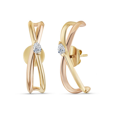 My Embrace Earrings, 1 diamond