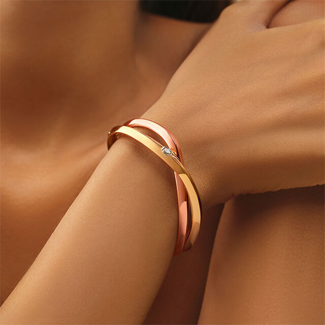 My Embrace bangle, 1 Diamond,,hi-res image number null