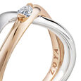 My Embrace ring, Slim, 1 diamond,,hi-res image number null
