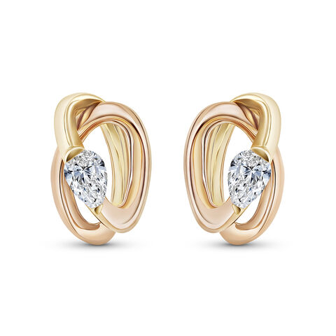 My Embrace Earrings, 1 Diamond