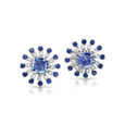 Topaz And Sapphire Earrings,,hi-res image number null