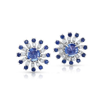 Topaz And Sapphire Earrings