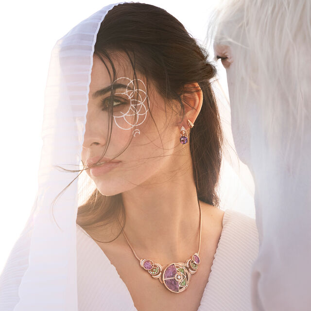 Purple Poem Earrings,,hi-res image number null
