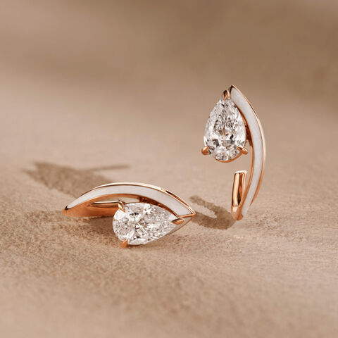 Poetry in Motion Earrings, Pear Shape