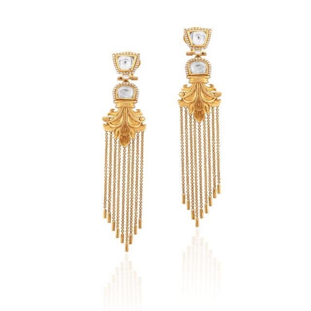 The Golden Glamour Earrings,,hi-res image number null