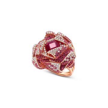 RUBY FLORAL RING