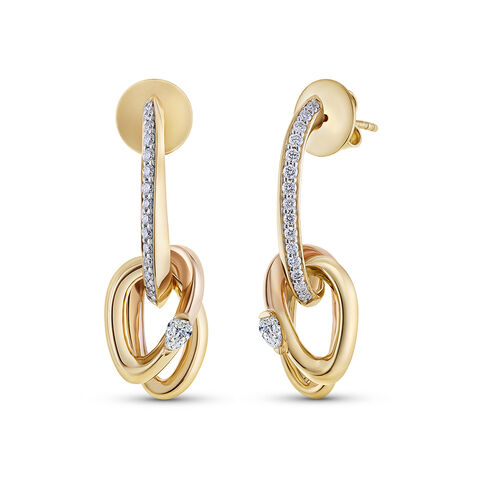 My Embrace Earrings, 1 Diamond