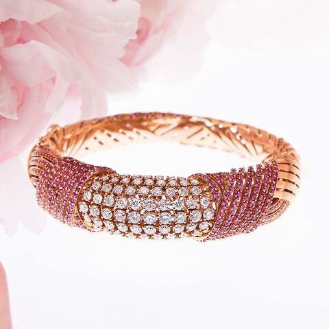 Entwined romance Bangle