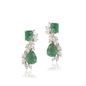 Emerald Red Carpet Earrings