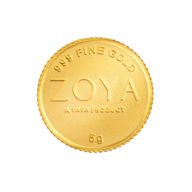 5G Gold Coin with Ganesha Motif,,hi-res image number null