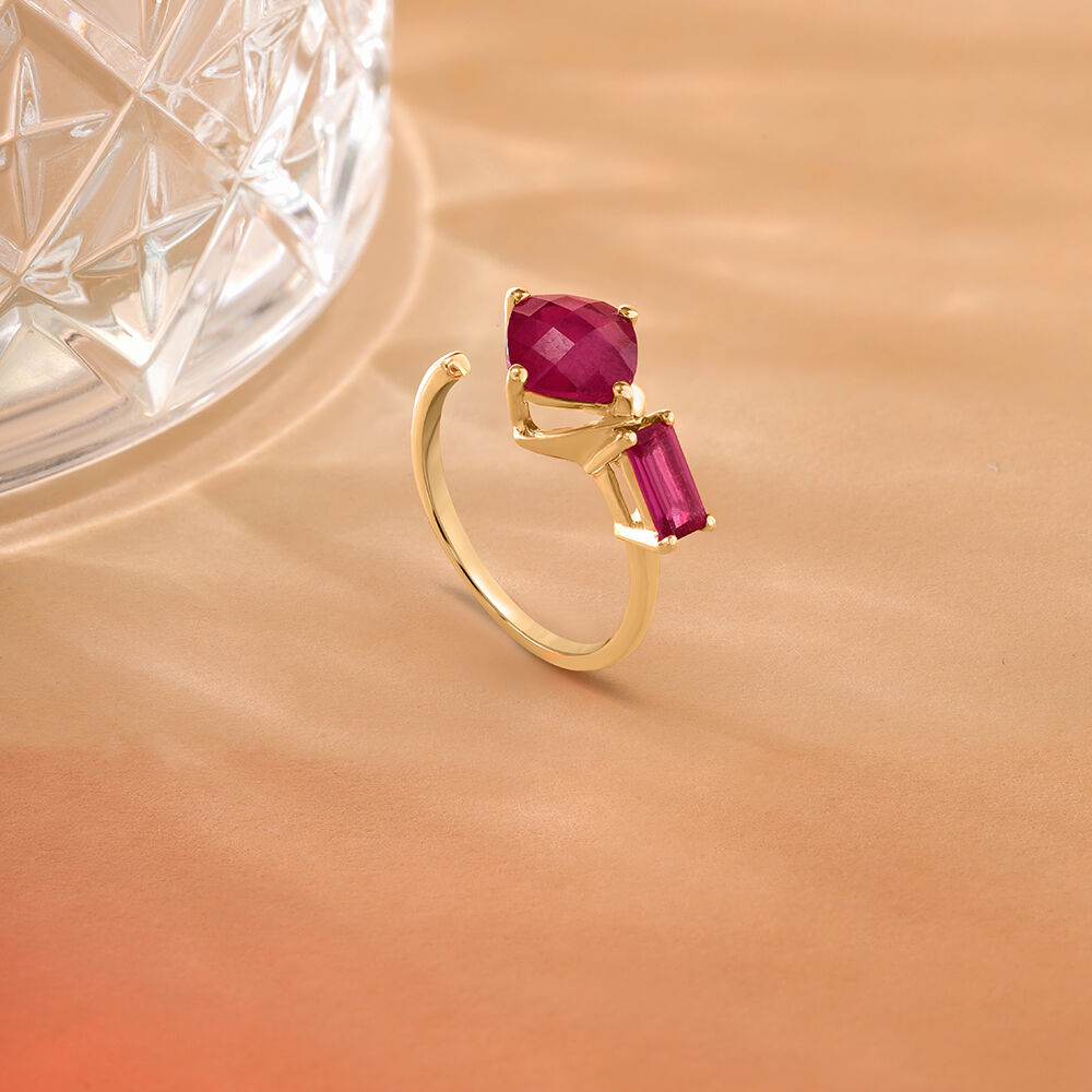 Serenade 14KT Ruby Finger Ring