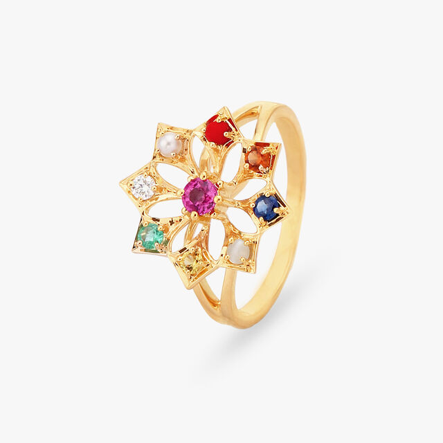 Jewellery Tortoise Navaratna Ring Buy 22K Gold Signity Tortoise