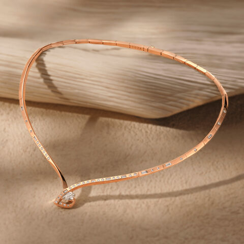 The Arc of Radiance Necklace, Pear Shape