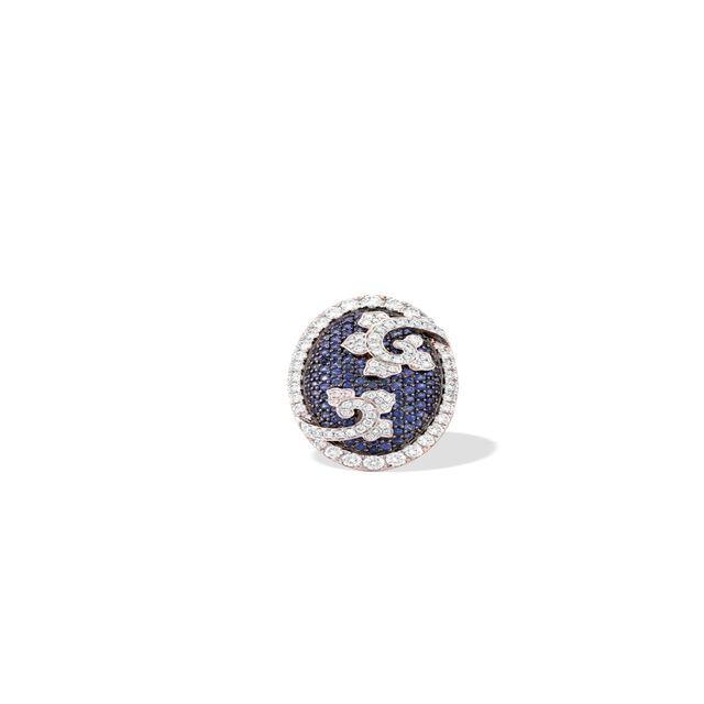 Blue Sapphire And Diamond Ring,,hi-res image number null