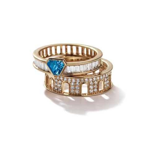 Colosseum Blue Topaz Ring