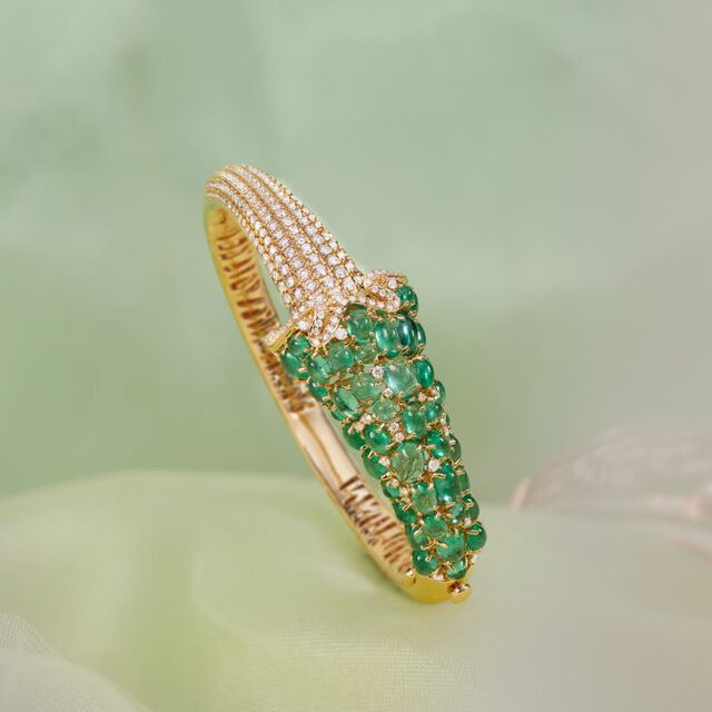 A Champagne Twirl Bangle,,hi-res image number null