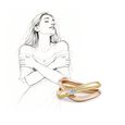 My Embrace ring, Slim, 1 diamond,,hi-res image number null