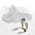 Arc of Vatican Tanzanite Ring,,hi-res image number null