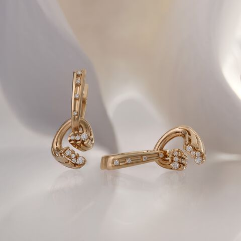 Quiet Return Diamond Earrings