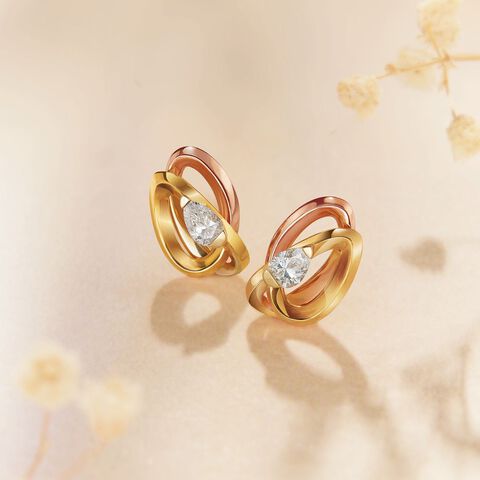 My Embrace Earrings, 1 Diamond