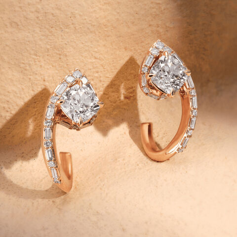 The Northstar Earrings, Cushion Shape