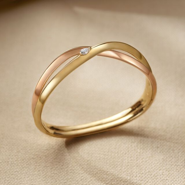 My Embrace bangle, 1 Diamond,,hi-res image number null