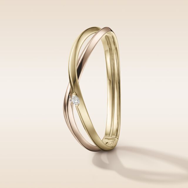 My Embrace bangle, 1 Diamond,,hi-res image number null