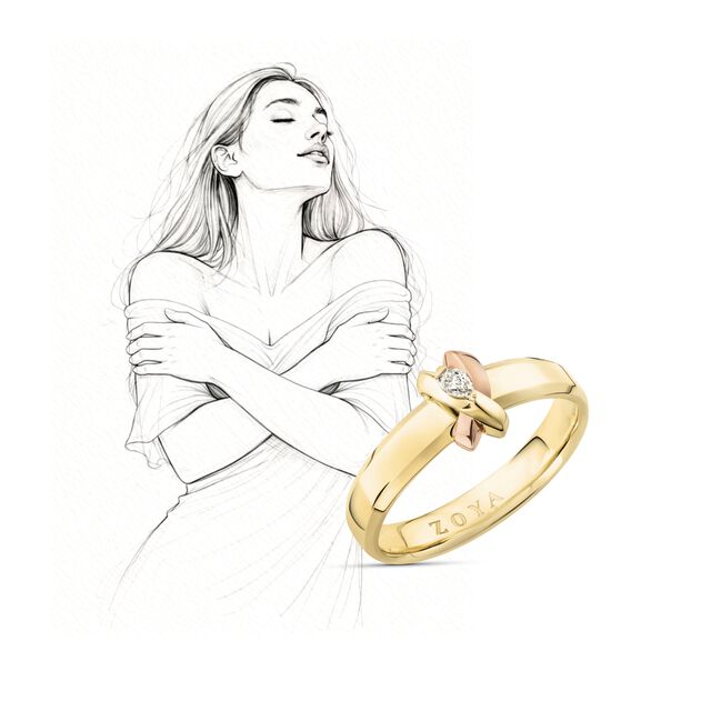 My Embrace Ring Mini, 1 Diamond,,hi-res image number null