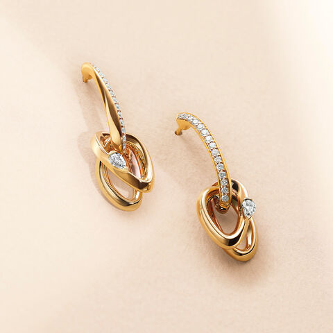 My Embrace Earrings, 1 Diamond