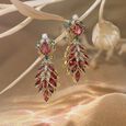 Crimson Heart​ Earrings,,hi-res image number null