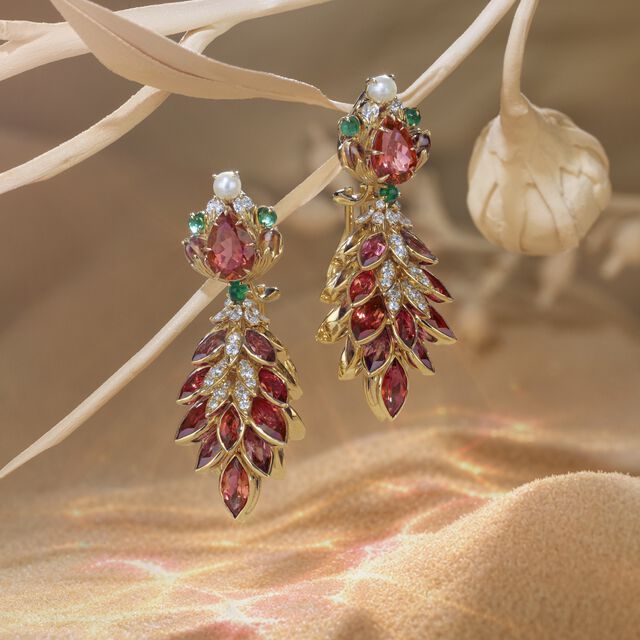 Crimson Heart​ Earrings,,hi-res image number null