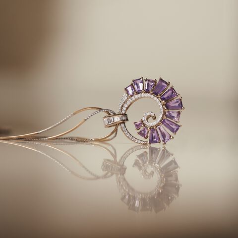 Bramante Staircase Amethyst Pendant