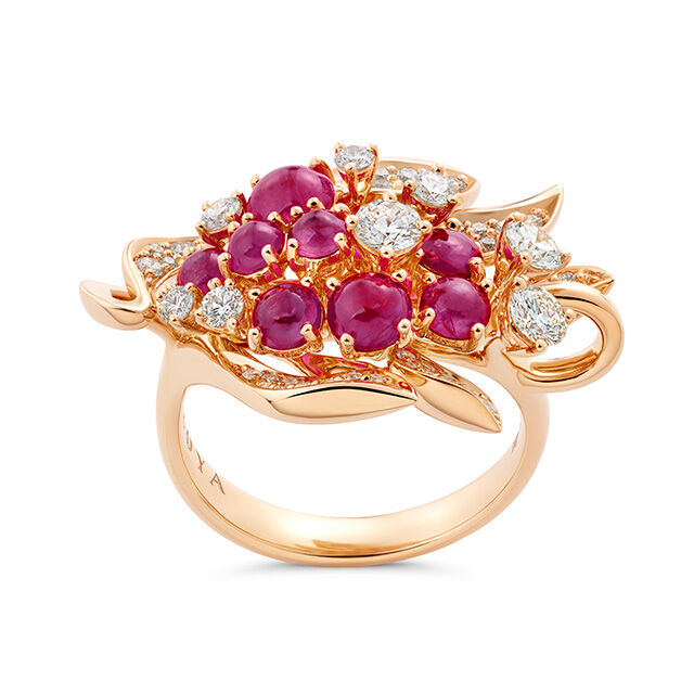 Ruby Blossom Ring,,hi-res image number null