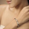 My Embrace Platinum Bangle Mini, 1 Diamond​,,hi-res image number null