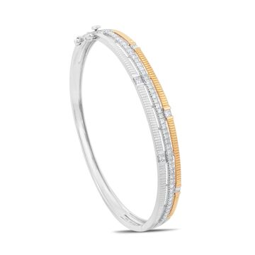 Solitaire Clasp Bangle