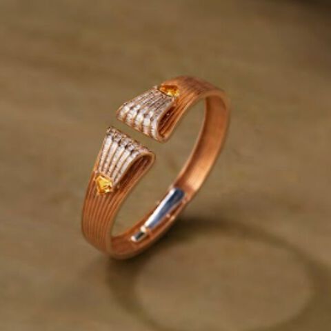 Yellow Sapphire and Diamond Bangle | Zoya A TATA Product
