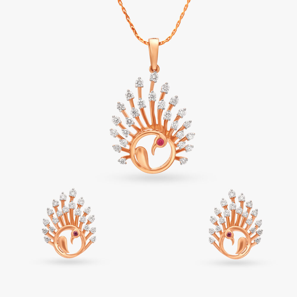 Peacock diamond pendant store