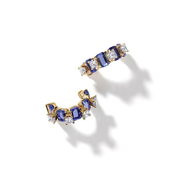 Pantheon Dome Tanzanite Earrings,,hi-res image number null