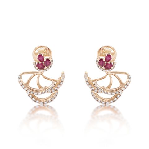 A Ruby Romance Earrings