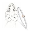 My Embrace Platinum Bangle Mini, 1 Diamond​,,hi-res image number null