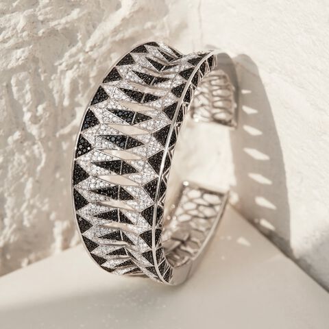 Zebra Cuff Bangle