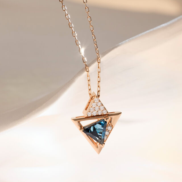Serene Heart Beat Deep Topaz Pendant,,hi-res image number null