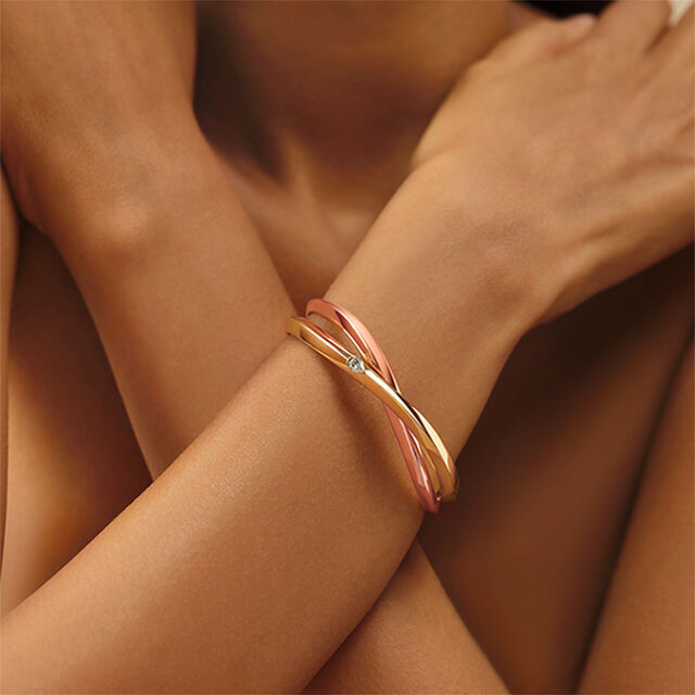 My Embrace bangle, 1 Diamond,,hi-res image number null