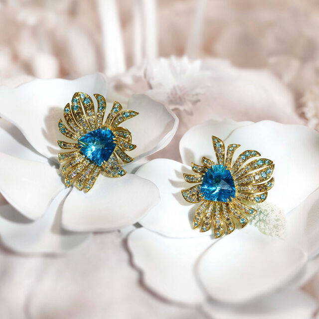 Flowering Blossoms Earrings,,hi-res image number null