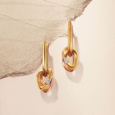 My Embrace Earrings, 1 Diamond
