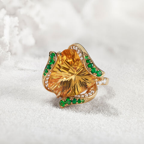 Wildflower Heart Ring