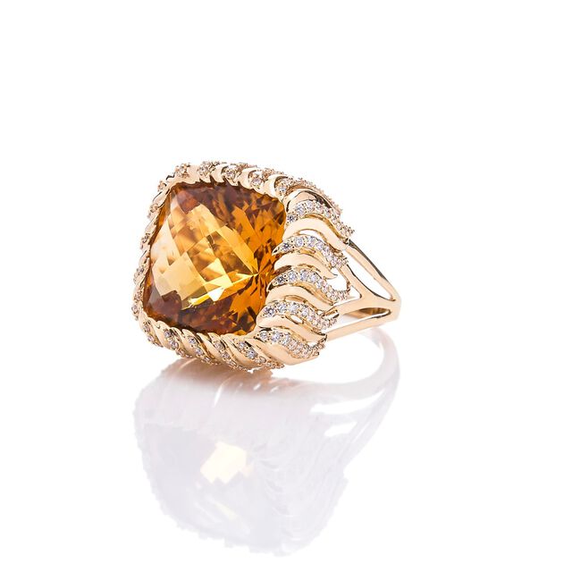 Ruffled Quartz Ring,,hi-res image number null